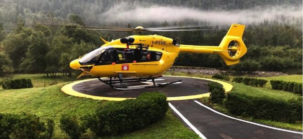 Foto d'archivio Infortunio sul lavoro per un operaio che è stato colpito al volto da una putrella